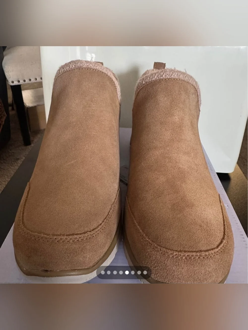 New-Comfy Skechers slip-ons. Has Air-Cooled Memory Foam and Relaxed Fit-size 11 - Picture 4 of 8